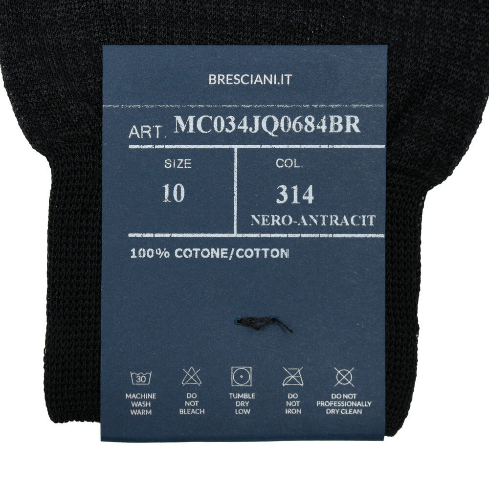 BRESCIANI(ブレッシアーニ) コットンハウンドトゥースドレスソックス / SIZE 10 18061203146