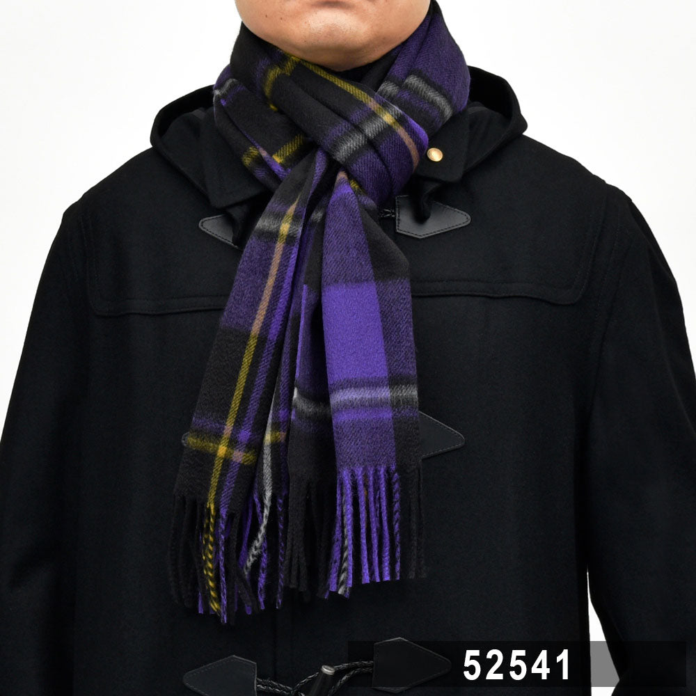 Joshua Ellis(ジョシュア エリス) カシミアタータンチェックマフラー 35×190(cm)18352000040