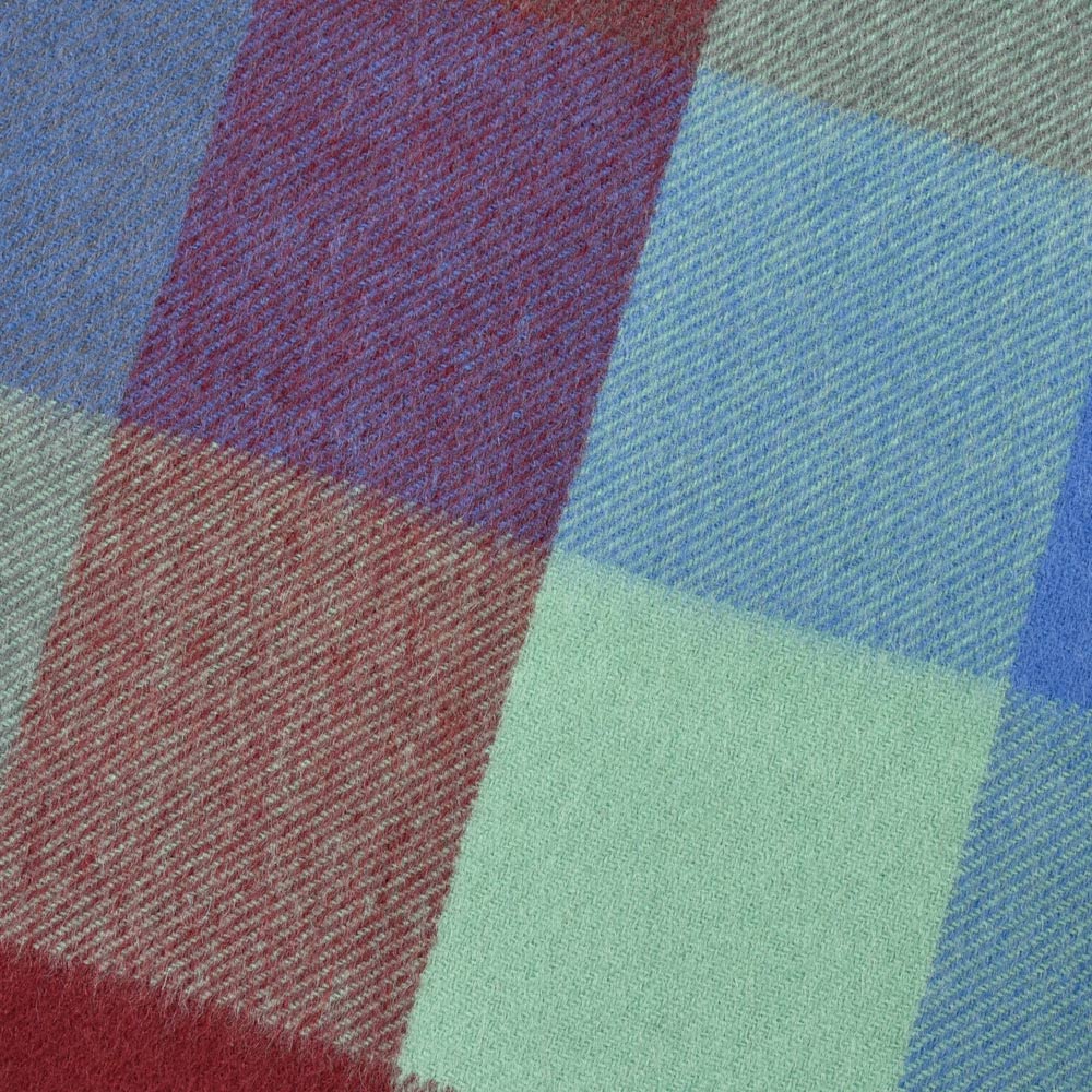 Joshua Ellis(ジョシュア エリス) カシミアブロックチェックマフラー 30×180(cm)18352001040