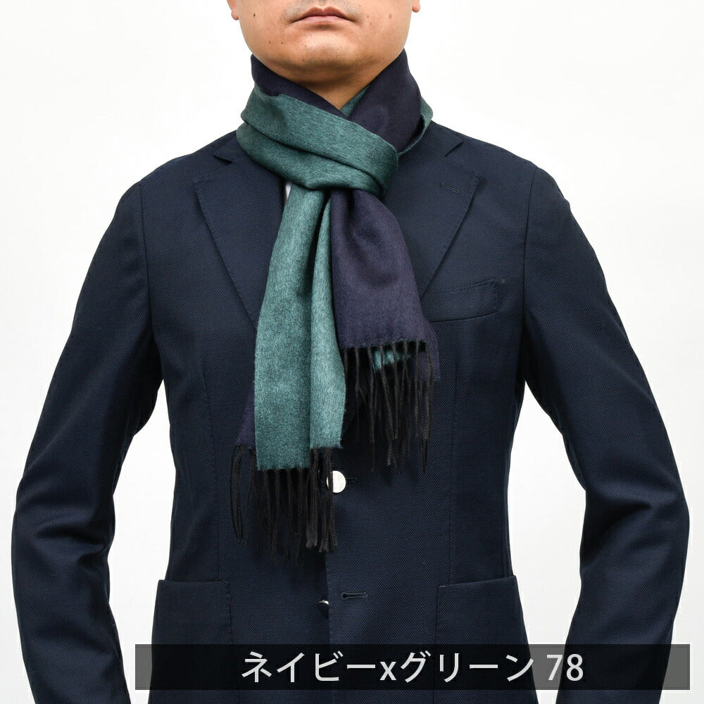PIACENZA(ピアチェンツァ) シルクカシミアダブルフェイスマフラー 18352200025