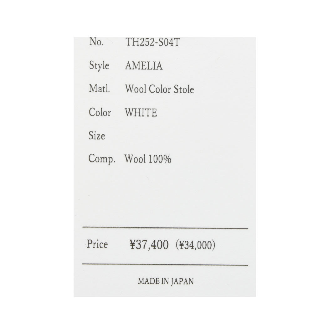 THROW(スロー) AMELIA ウールストール TH252-S04T genderless 18352700174