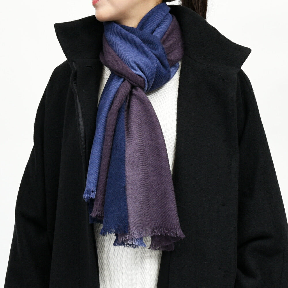 DELRUBY(デルルビー) Plain Twill Ombre カシミヤグラデーションストール genderless 18352701172