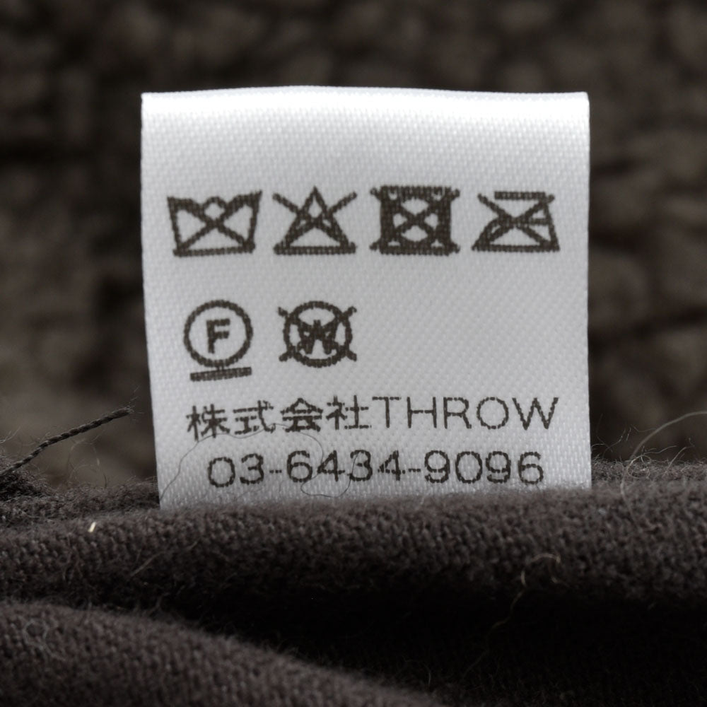 THROW(スロー) HAZEL ポリエステルウールプードルボアショール TH252-06W genderless 18352701174