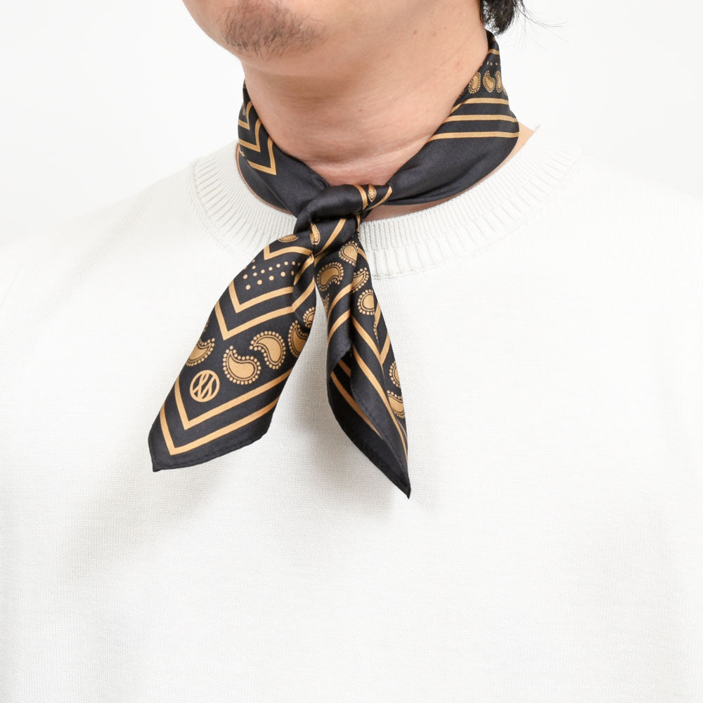 LESCARF(レスカーフ) シルクツイルペイズリースカーフ genderless 18361700172
