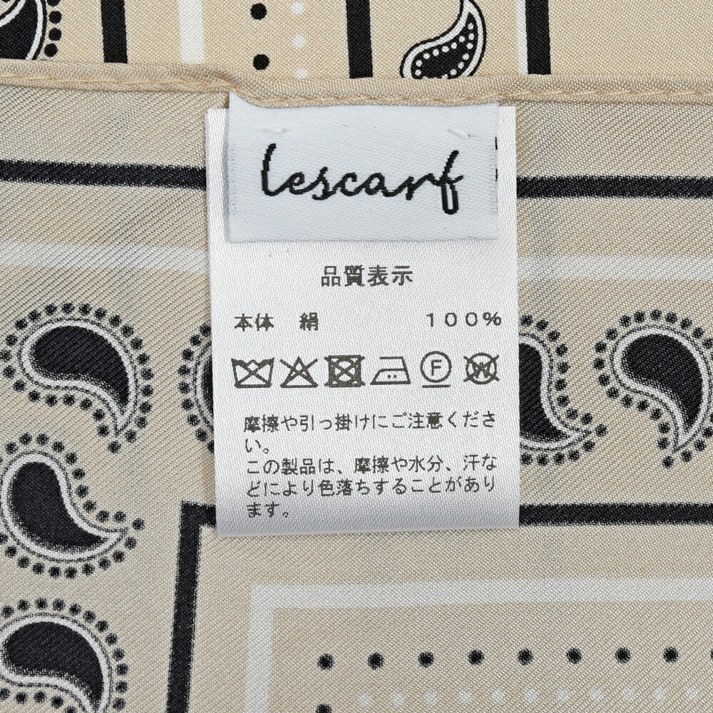 LESCARF(レスカーフ) シルクツイルペイズリースカーフ genderless 18361700172
