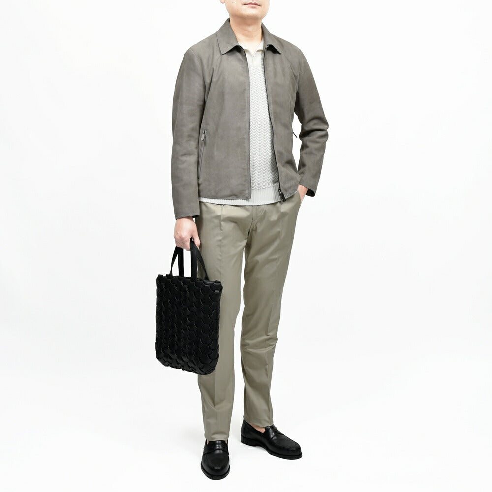 il micio(イル ミーチョ) バケッタレザーイントレチャートトートバッグ BX-9 LONG TOTE BAG 18461001054