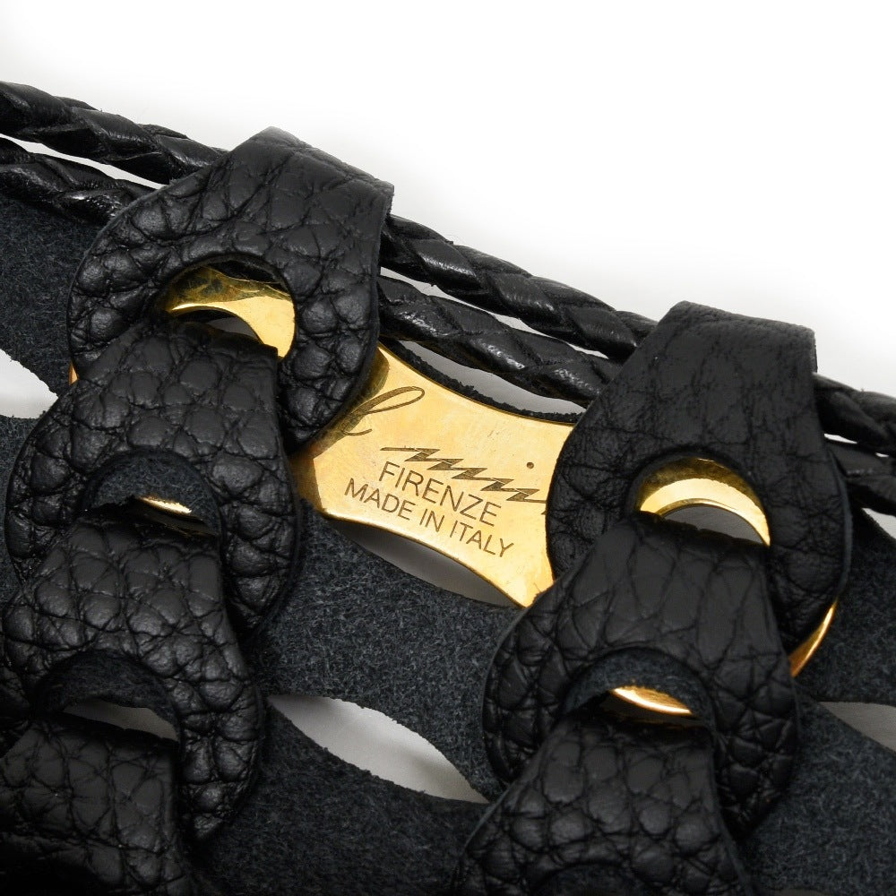 il micio(イル ミーチョ) イントレチャートレザードローストリングミニバッグ B-3/SACHETTO BAG/BULL 18462000054