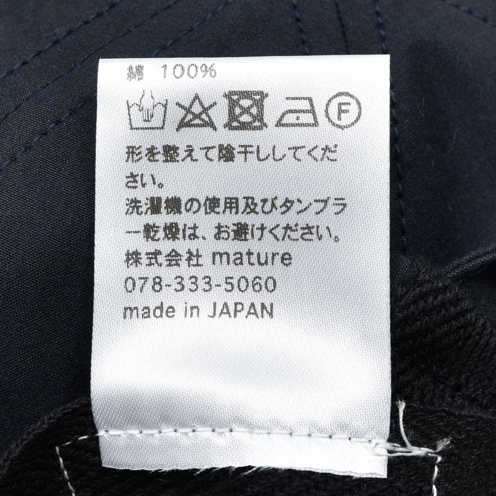 MATURE HA._MIL(マチュアーハ ミル) trainer cap water proof コットン6パネルキャップ MIL-TC1161 18552405221
