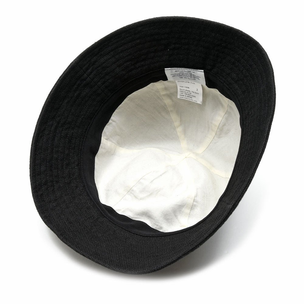 MATURE HA._MIL(マチュアーハ ミル) metro hat linen canvas washed リネンキャンバスハット MIL-0780WS 18561406221