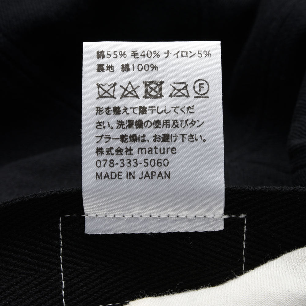 MATURE HA._MIL(マチュアーハ ミル)trainer cap コットンウール6パネルキャップ MIL-TC11100S 18562401221