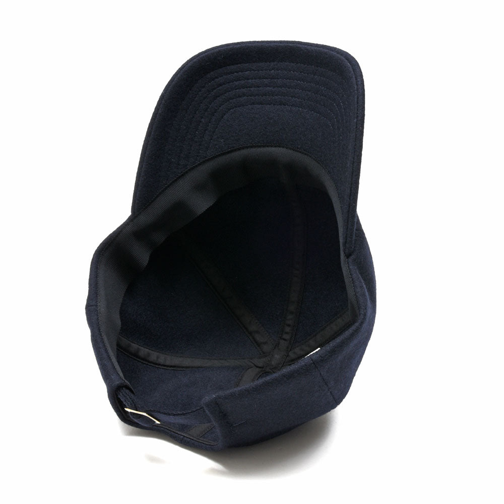 MATURE HA._MIL(マチュアーハ ミル)trainer cap_w melton ウールナイロンメルトン6パネルキャップ MIL-TC1110_W 18562402221