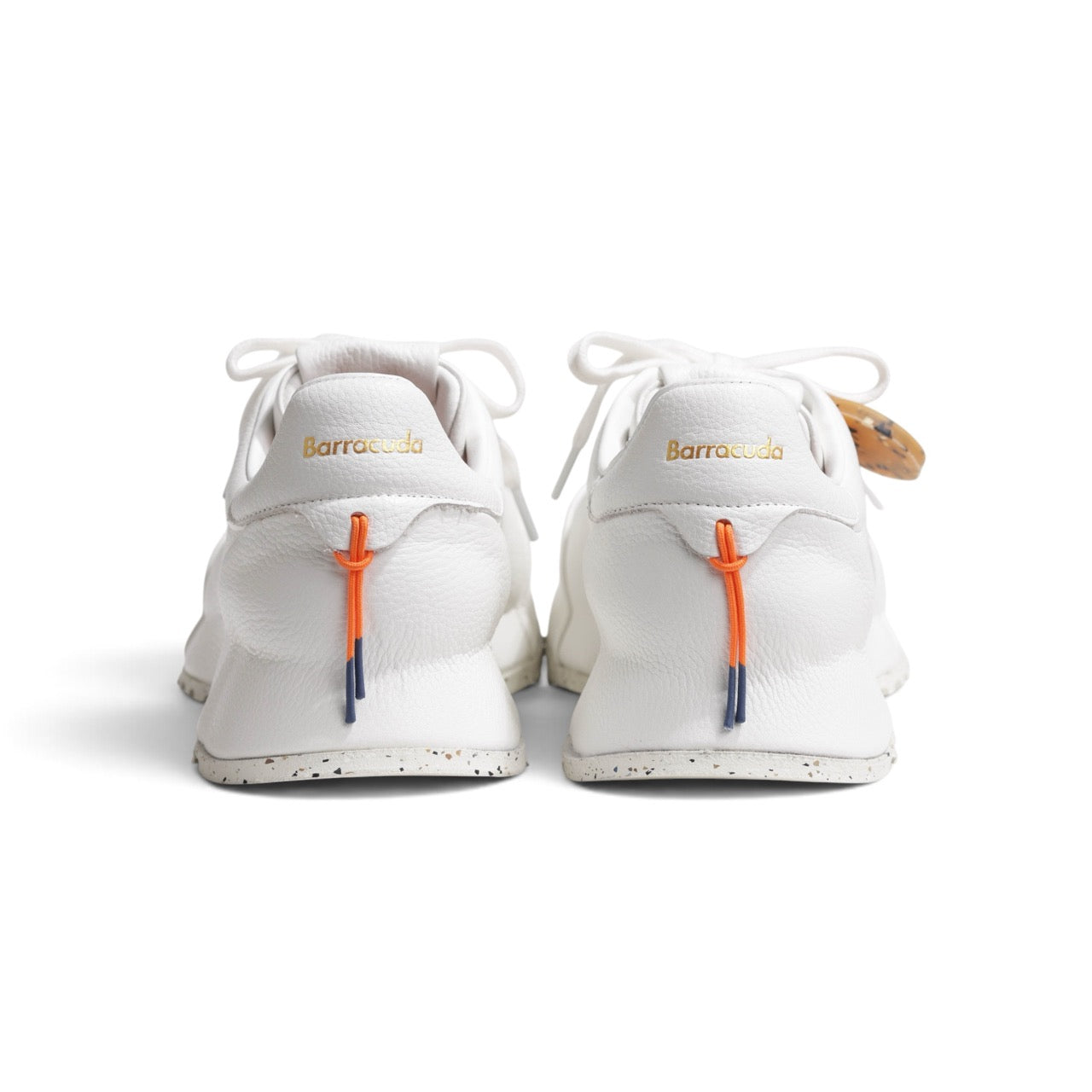 Barracuda(バラクーダ) / シボ革 レースアップ ローカット ランニングスニーカー 厚底/BU3645/BIANCO