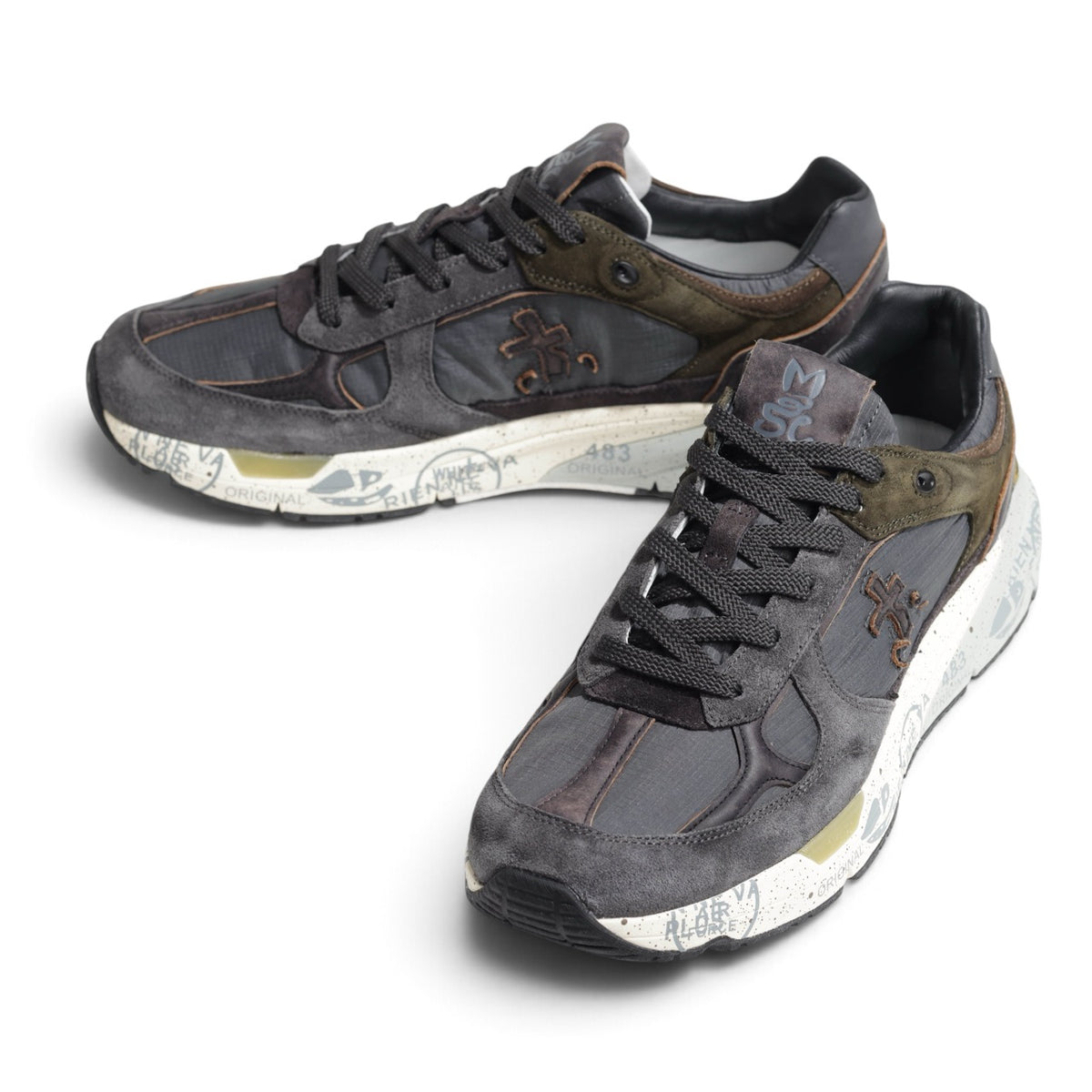 PREMIATA(プレミアータ) / スエード ナイロン リップストップ 厚底スニーカー MASE