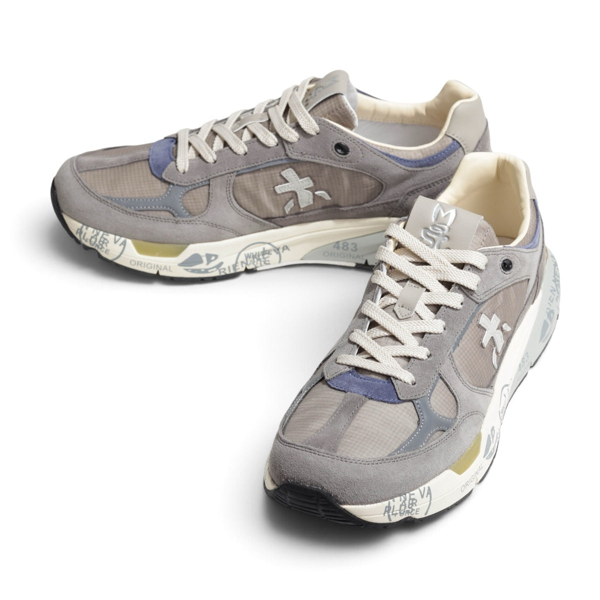 PREMIATA(プレミアータ) / スエード ナイロン リップストップ 厚底スニーカー MASE
