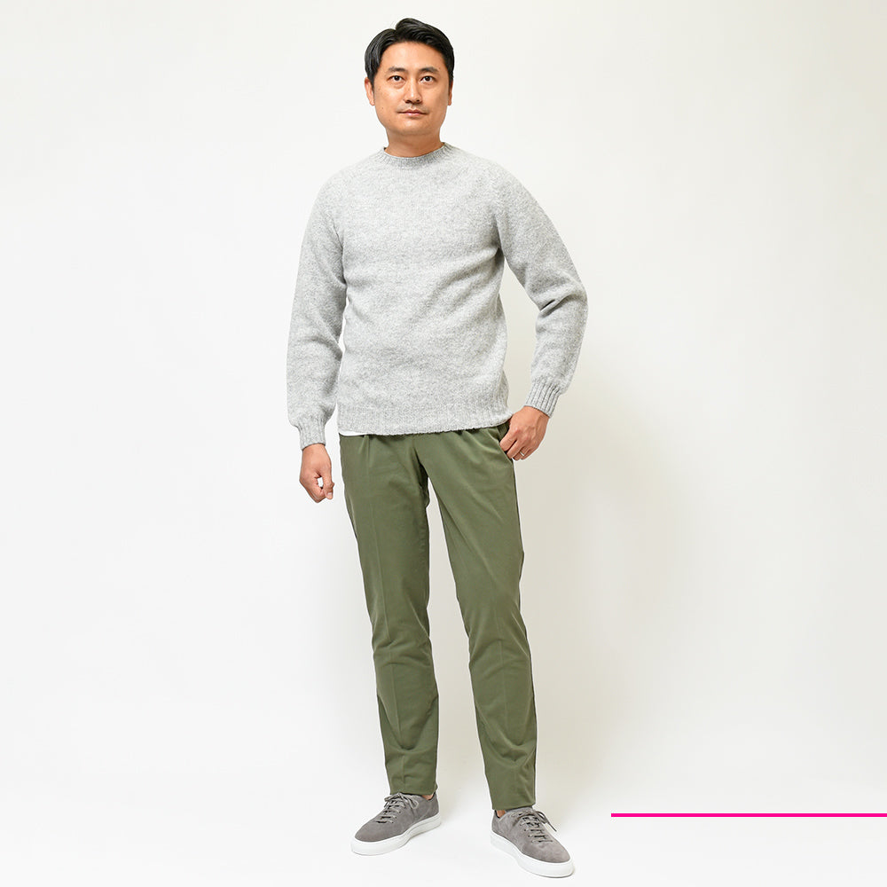 PT TORINO ピーティー トリノ 4シーズン コットン ストレッチ ツイル ガーメントダイ 1プリーツ パンツ GENTLEMAN FIT