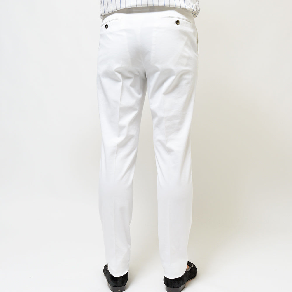 PT TORINO ピーティー トリノ 4シーズン コットン ストレッチ ツイル ガーメントダイ 1プリーツ パンツ GENTLEMAN FIT