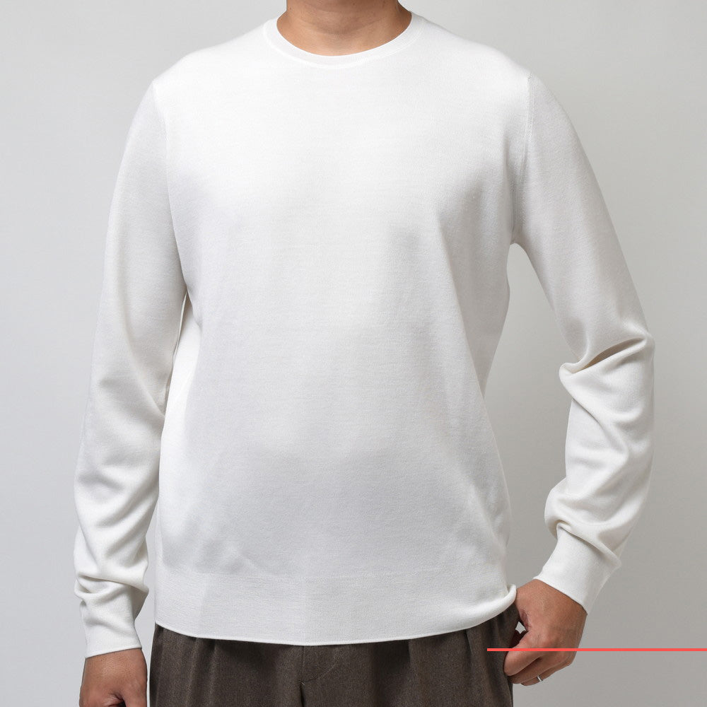 MANRICO CASHMERE(マンリコ カシミア) スーパーカシミアクルーネックニット MS001