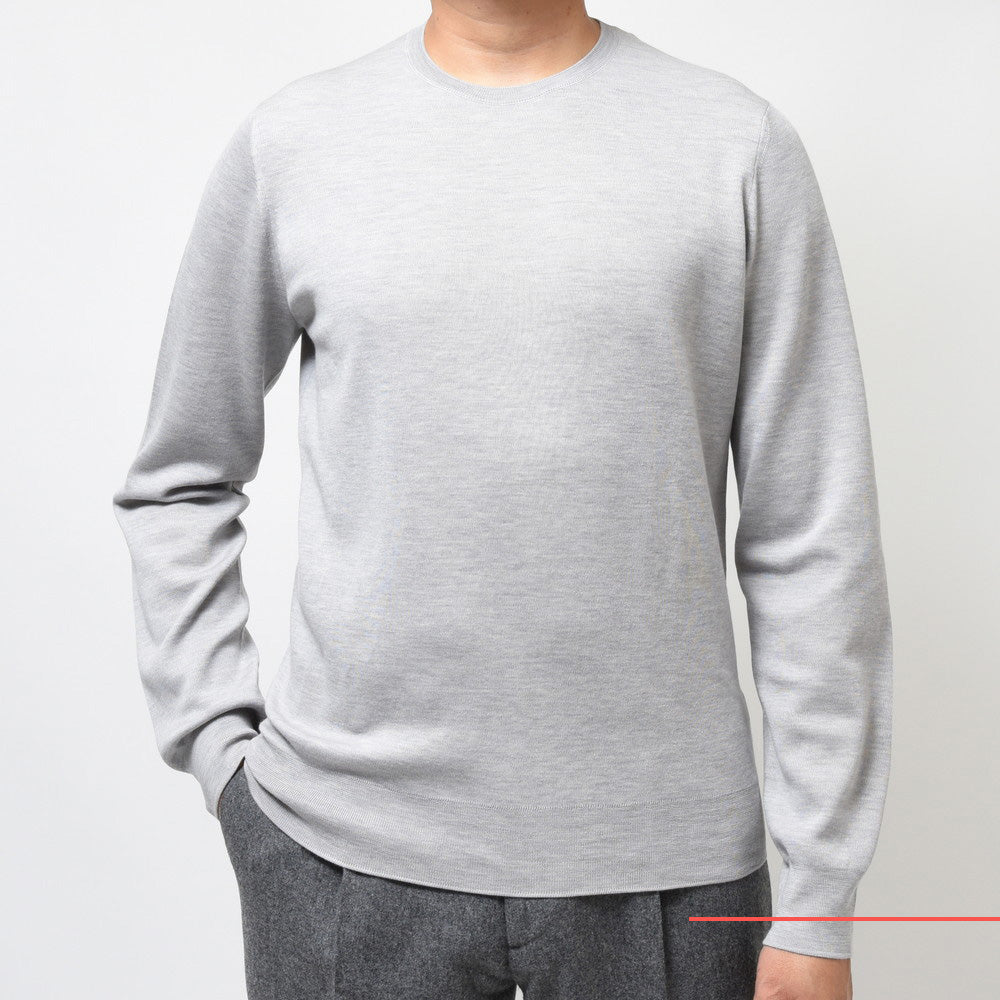 MANRICO CASHMERE(マンリコ カシミア) スーパーカシミアクルーネックニット MS001