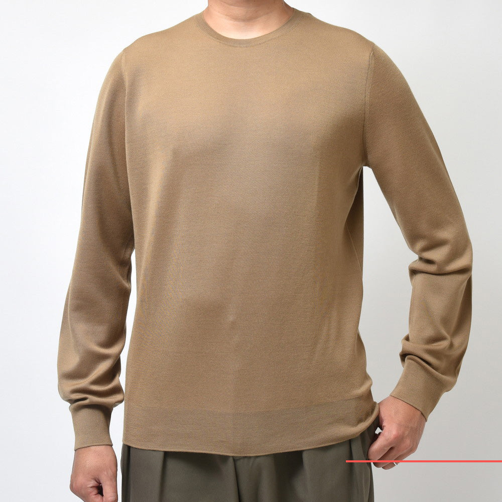 MANRICO CASHMERE(マンリコ カシミア) スーパーカシミアクルーネックニット MS001