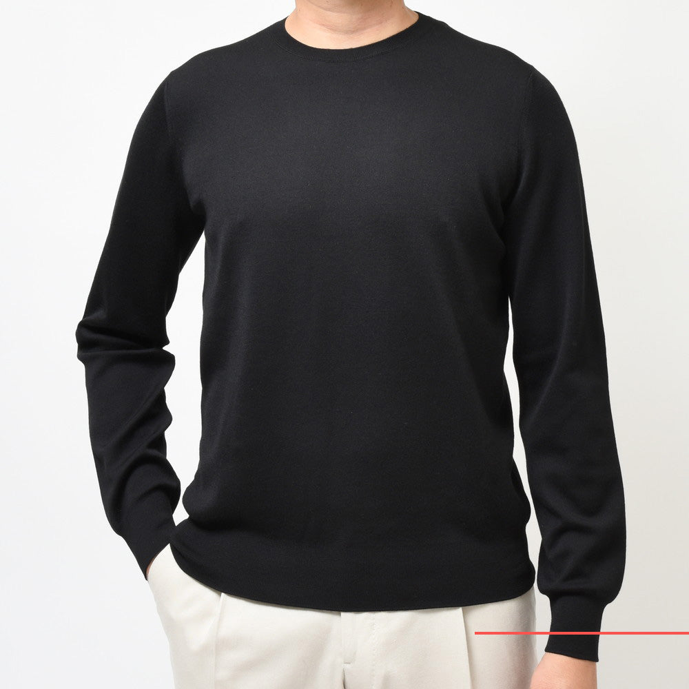 MANRICO CASHMERE(マンリコ カシミア) スーパーカシミアクルーネックニット MS001