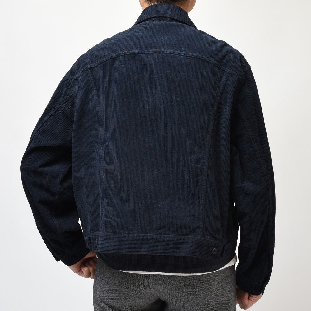 BAGUTTA (バグッタ) ガーメントダイストレッチコットンオーバーサイズドトラッカージャケット LEE ELT/12185