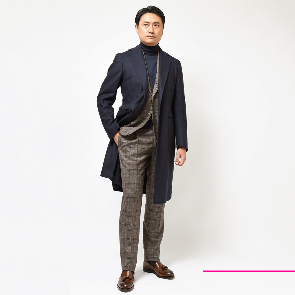 STILE LATINO スティレ ラティーノ EOLO ウール ツイル シングル3Bチェスターコート