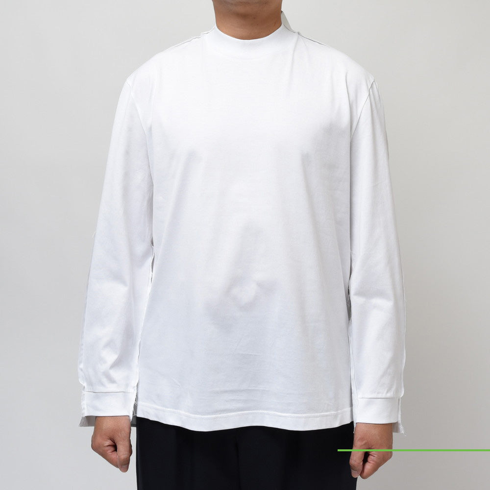 MARNI(マルニ) オーガニックコットンジャージモックネック切り替えL/Sカットソー HUMU0278QX UTC017