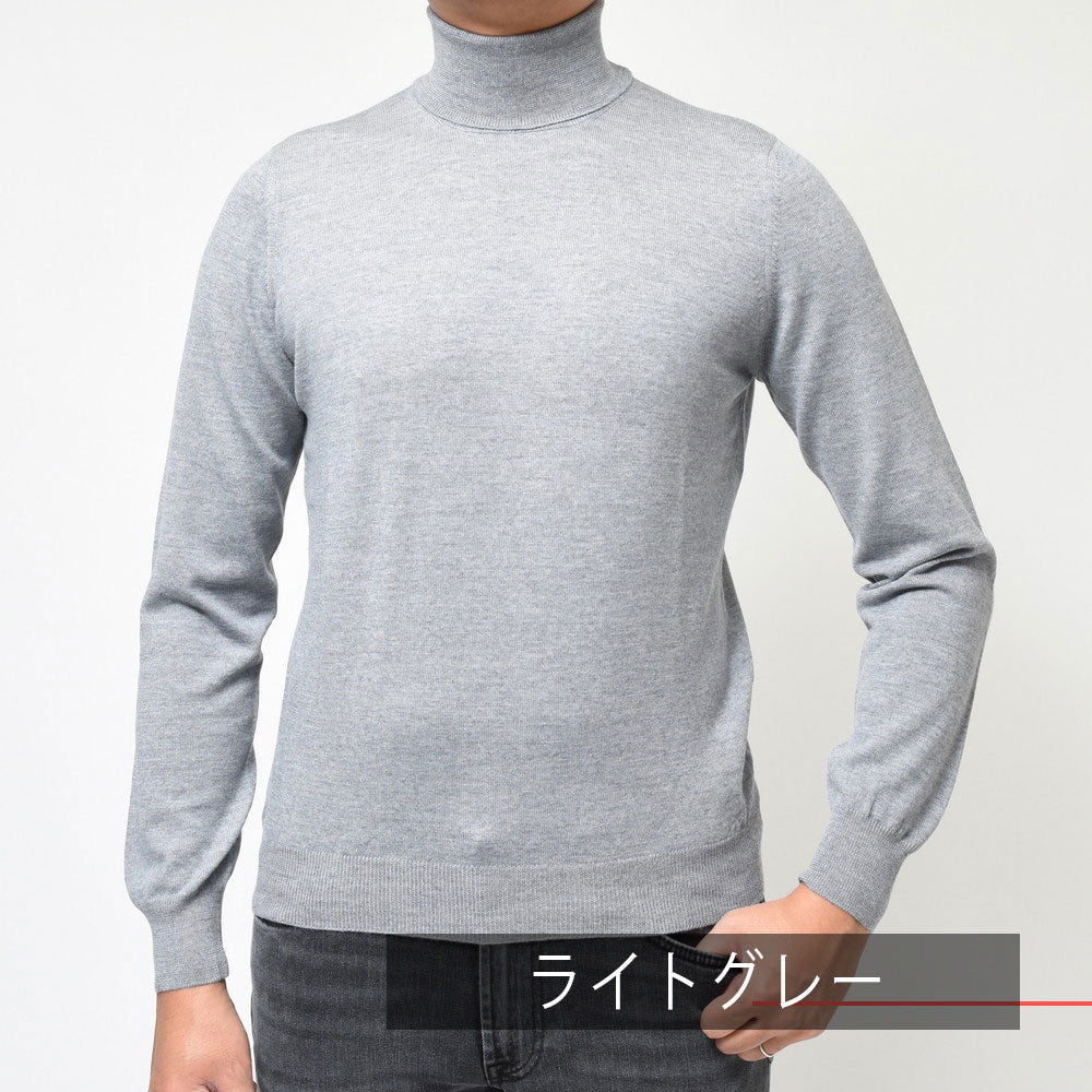 GRAN SASSO(グランサッソ) 12ゲージウールソリッドタートルネックニット 55157/14290