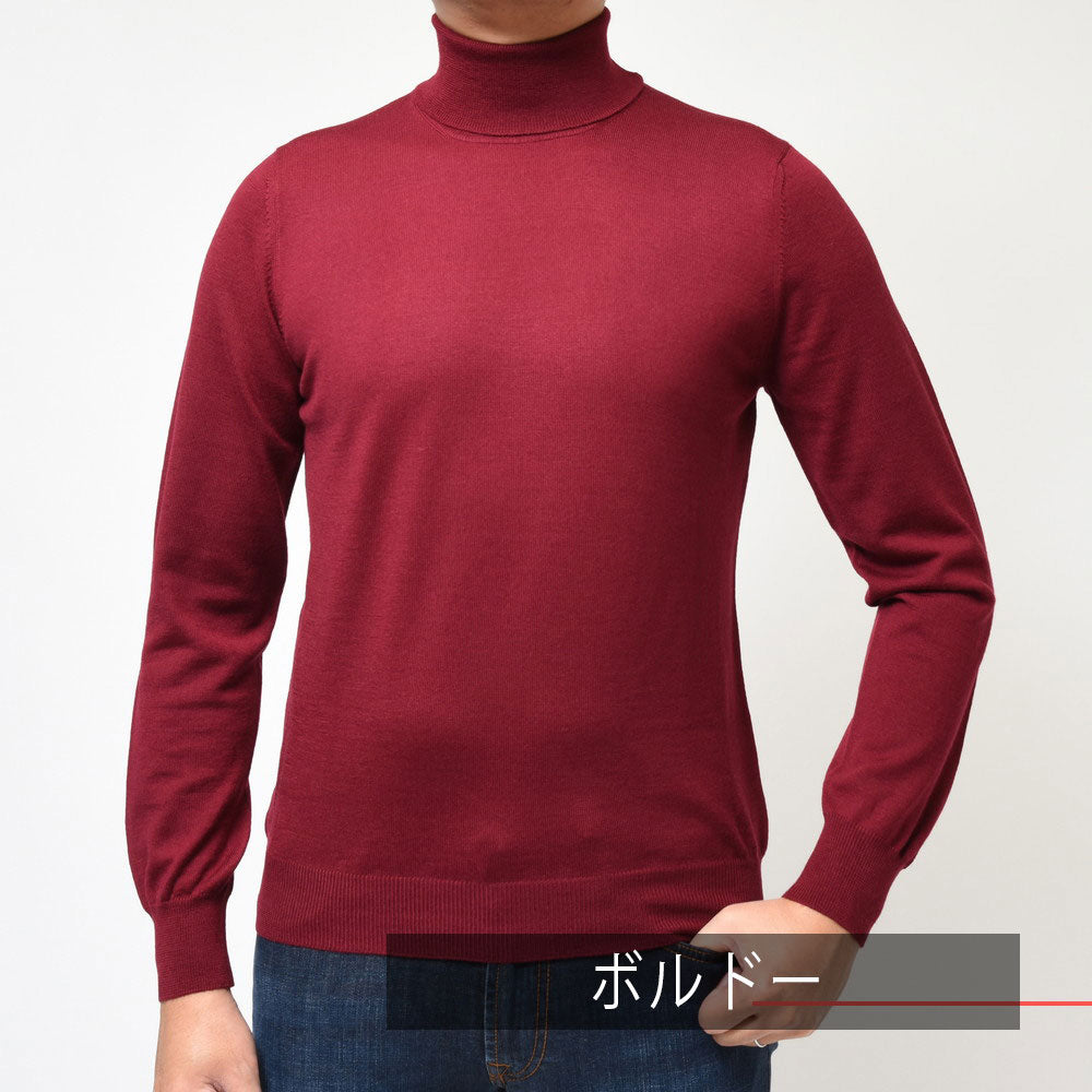 GRAN SASSO(グランサッソ) 12ゲージウールソリッドタートルネックニット 55157/14290