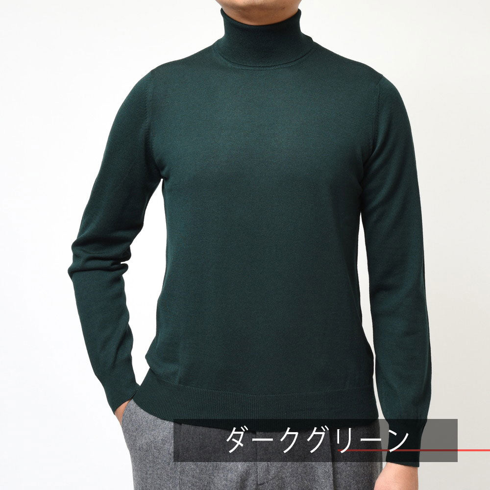 GRAN SASSO(グランサッソ) 12ゲージウールソリッドタートルネックニット 55157/14290