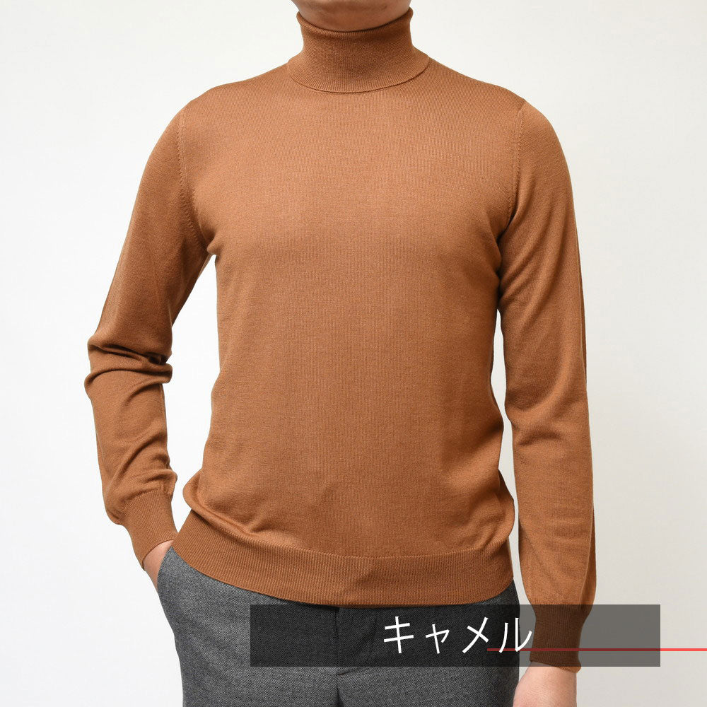 GRAN SASSO(グランサッソ) 12ゲージウールソリッドタートルネックニット 55157/14290