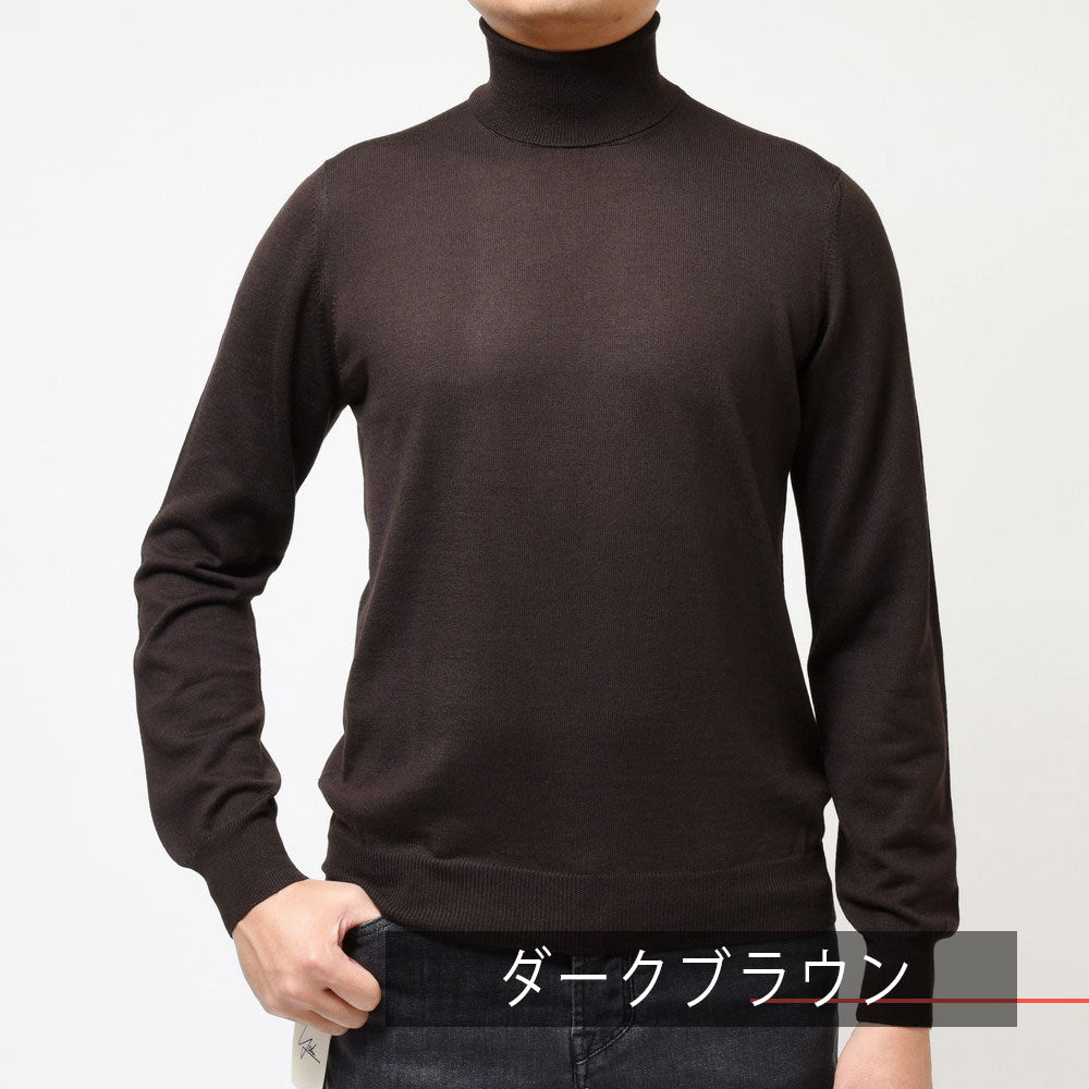 GRAN SASSO(グランサッソ) 12ゲージウールソリッドタートルネックニット 55157/14290
