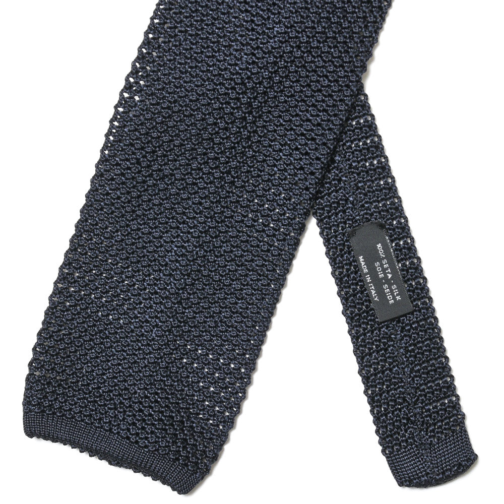 Atto Vannucci(アット ヴァンヌッチ) シルクジャガードソリッドニットタイ Tricot
