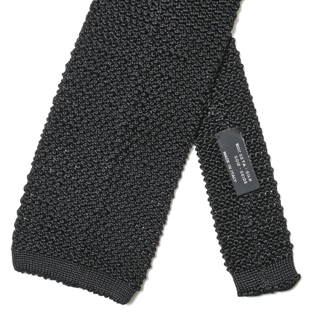 Atto Vannucci(アット ヴァンヌッチ) シルクジャガードソリッドニットタイ Tricot
