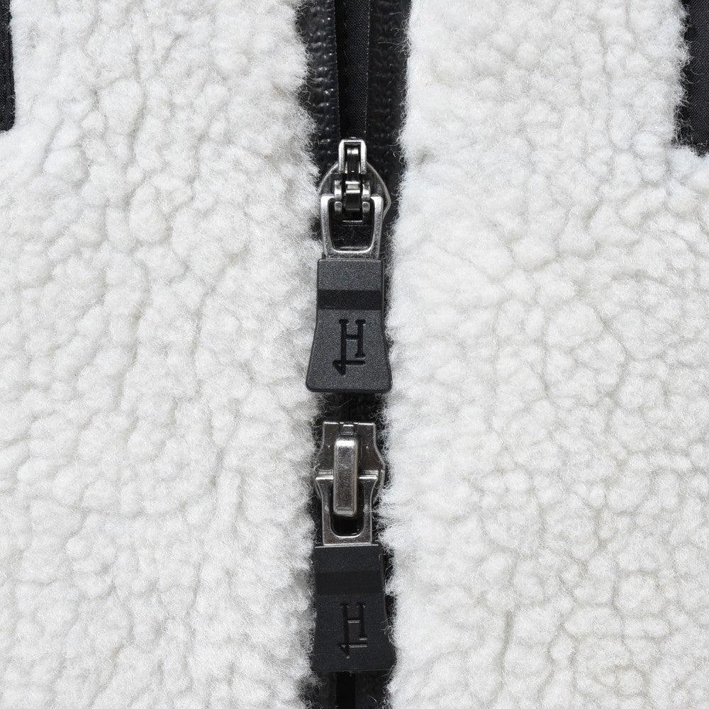 HERNO(ヘルノ) Laminarラミナー ポリエステルボアジップフーディーブルゾン GI00118UL-12804
