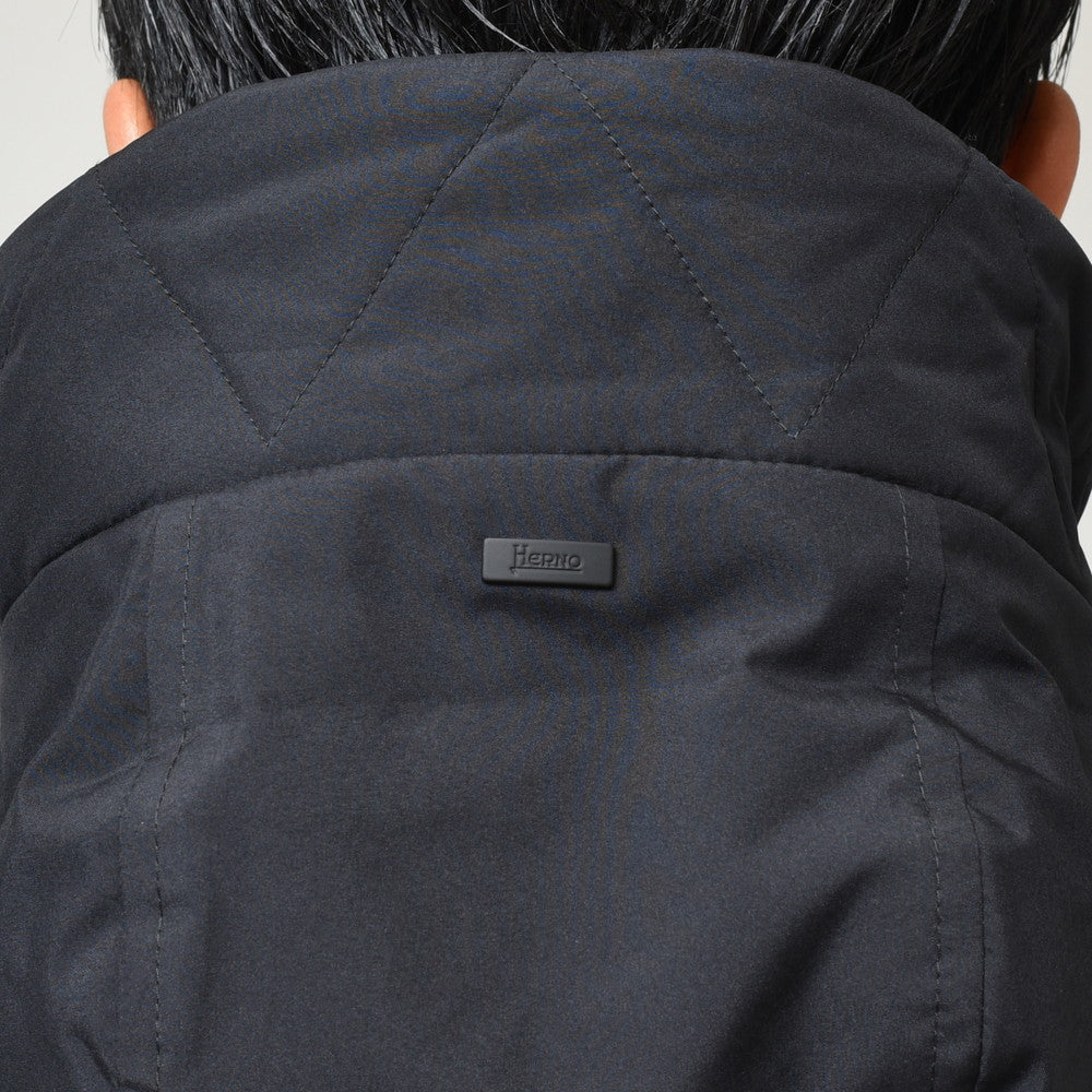 HERNO(ヘルノ) Laminarラミナー ポリエステルボアジップフーディーブルゾン GI00118UL-12804
