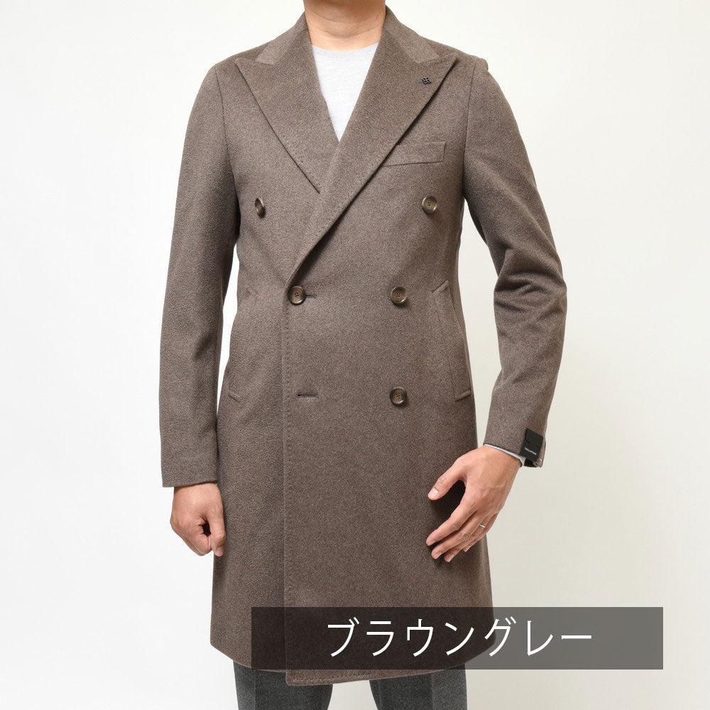 TAGLIATORE(タリアトーレ) カシミアフランネルダブルチェスターフィールドコート C-GUJI10X/220001