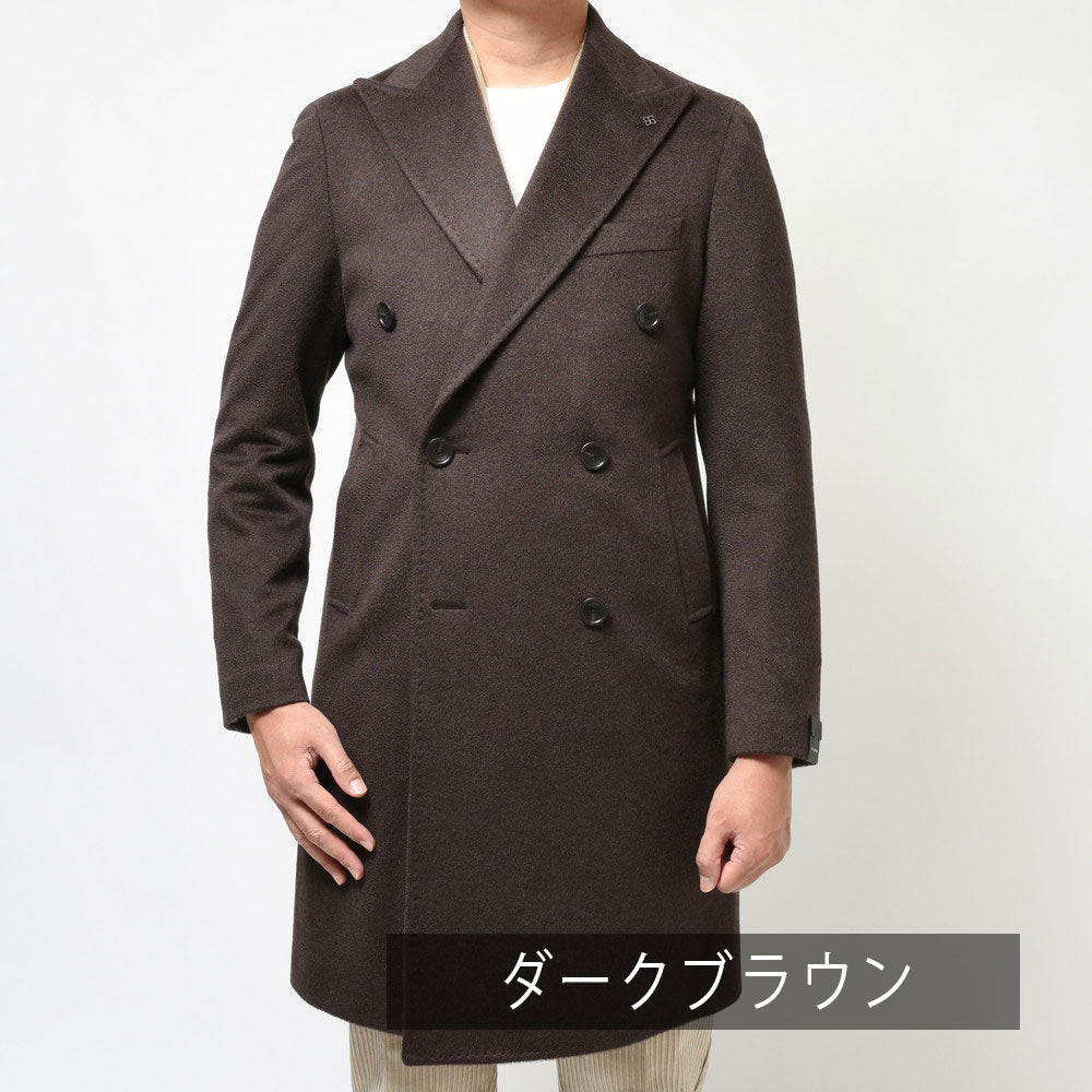 TAGLIATORE(タリアトーレ) カシミアフランネルダブルチェスターフィールドコート C-GUJI10X/220001