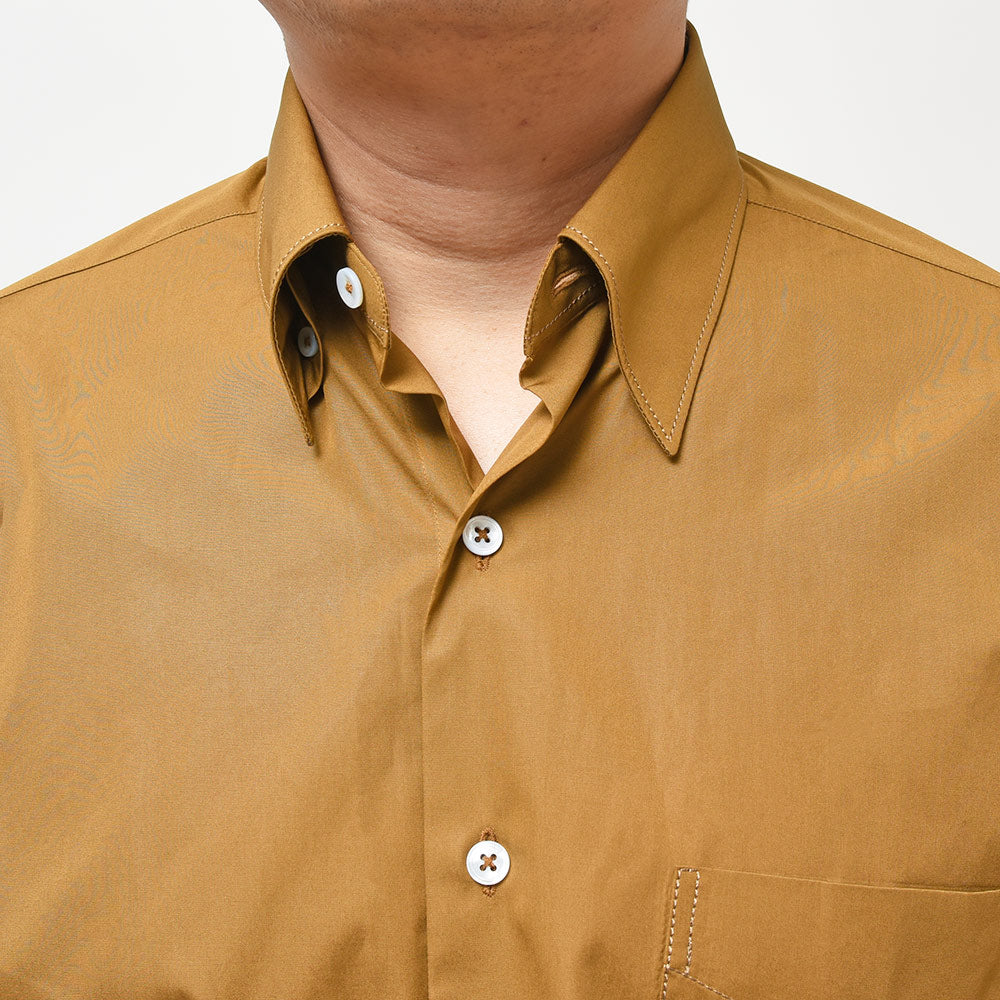 APPLETREES アップルツリーズ OPEN TRAVELER SHIRTS コットン ポプリン ヒドゥンボタンダウンカラー シャツ