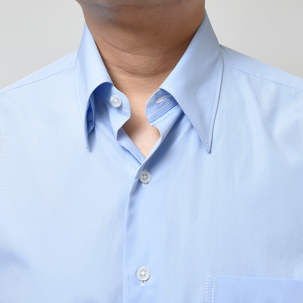 APPLETREES アップルツリーズ OPEN TRAVELER SHIRTS コットン ポプリン ヒドゥンボタンダウンカラー シャツ