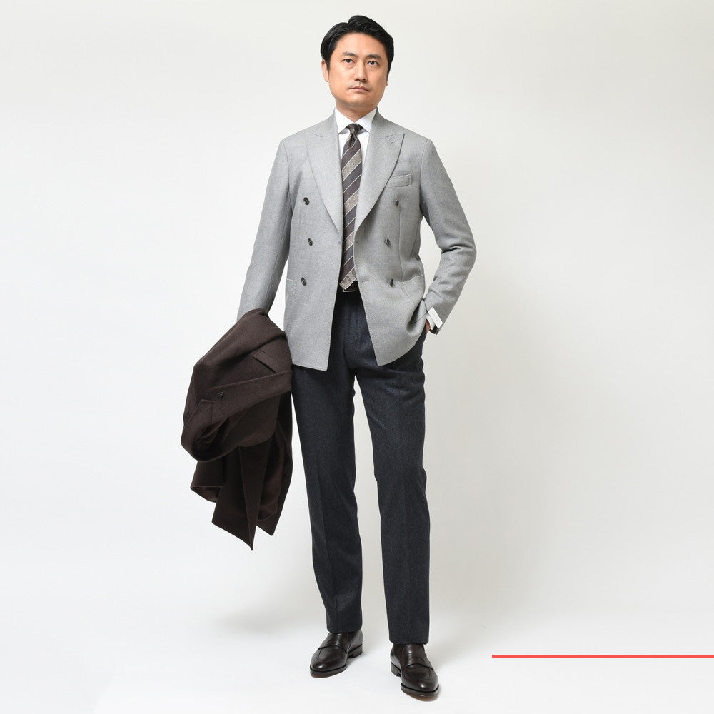 De Petrillo(デ ペトリロ) ウールホップサック6Bダブルジャケット NAPOLI/Vesuvio TW20334