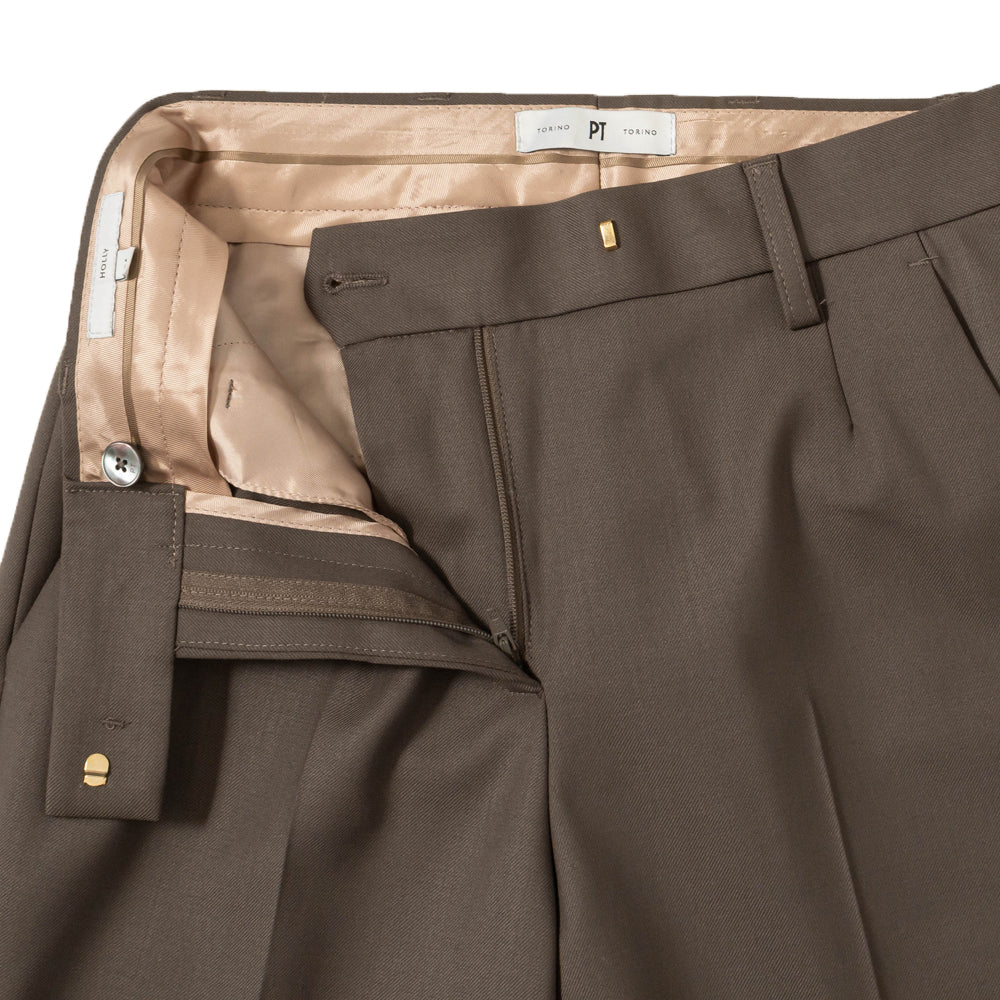 PT TORINO(ピーティー トリノ)<BR>HOLLY/TO55 ウールストレッチ テーパードパンツ