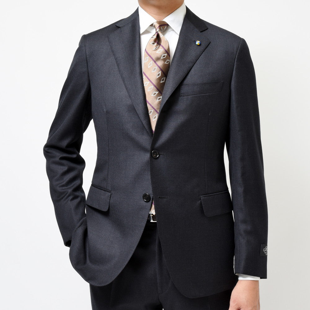 Belvest(ベルベスト) SUPER110'sウールシャークスキン3B1プリーツスーツ A305S-1255