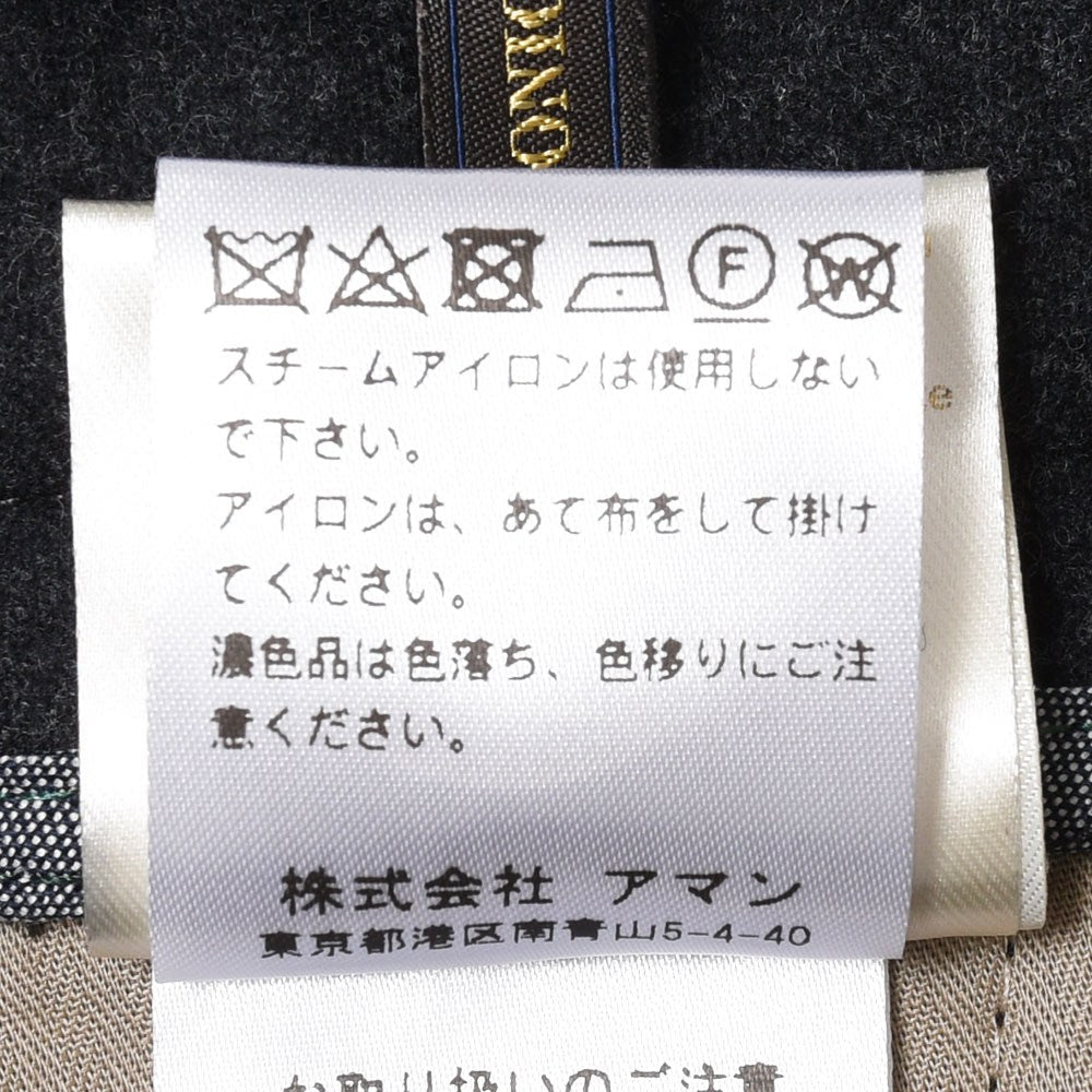 BERWICH(ベルウィッチ) BERTOベルト ウールフランネル1プリーツバックシャーリングテーパードパンツ VB1504