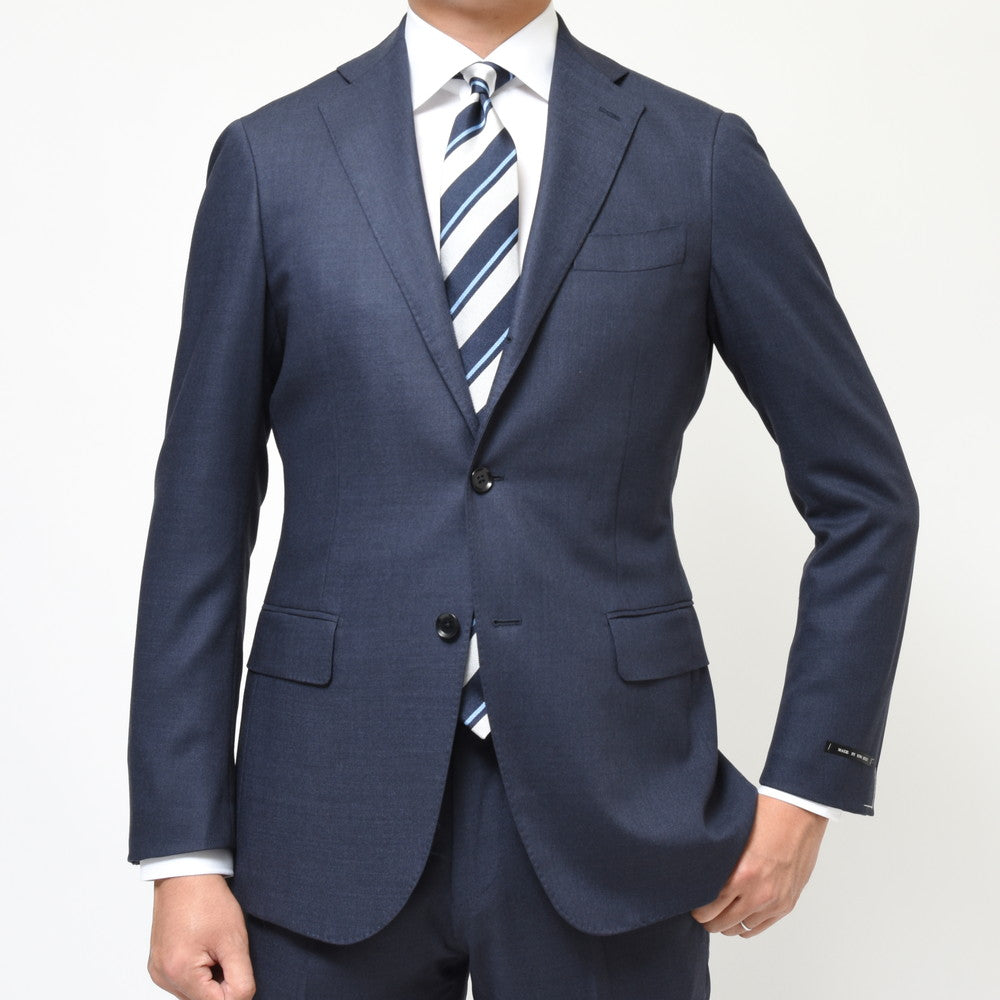 guji(グジ) SUPER150's 6プライウール3B1プリーツスーツ(MADE BY RING JACKET / LoroPianaファブリック使用)