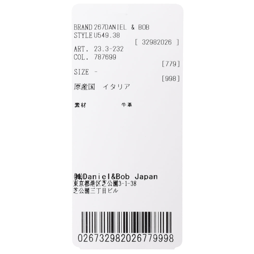Daniel&Bob(ダニエルアンドボブ) TOTONA38トトーナ38 シュリンクレザーバイカラートートバッグ U549.38