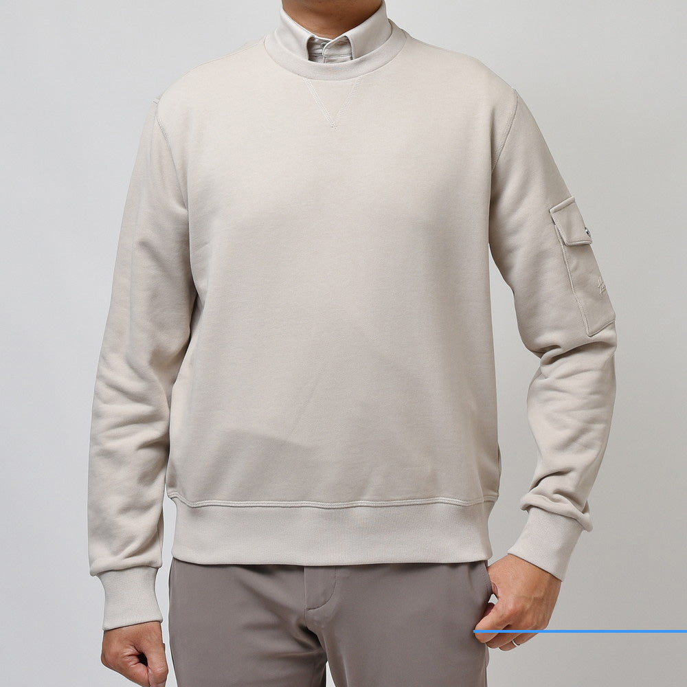 HERNO(ヘルノ) RESORTリゾート コットンクルーネックスウェット JG00018UR-50017