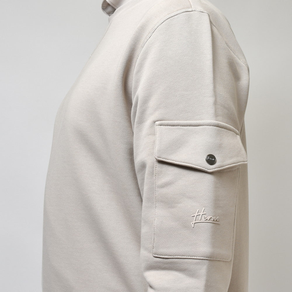 HERNO(ヘルノ) RESORTリゾート コットンクルーネックスウェット JG00018UR-50017