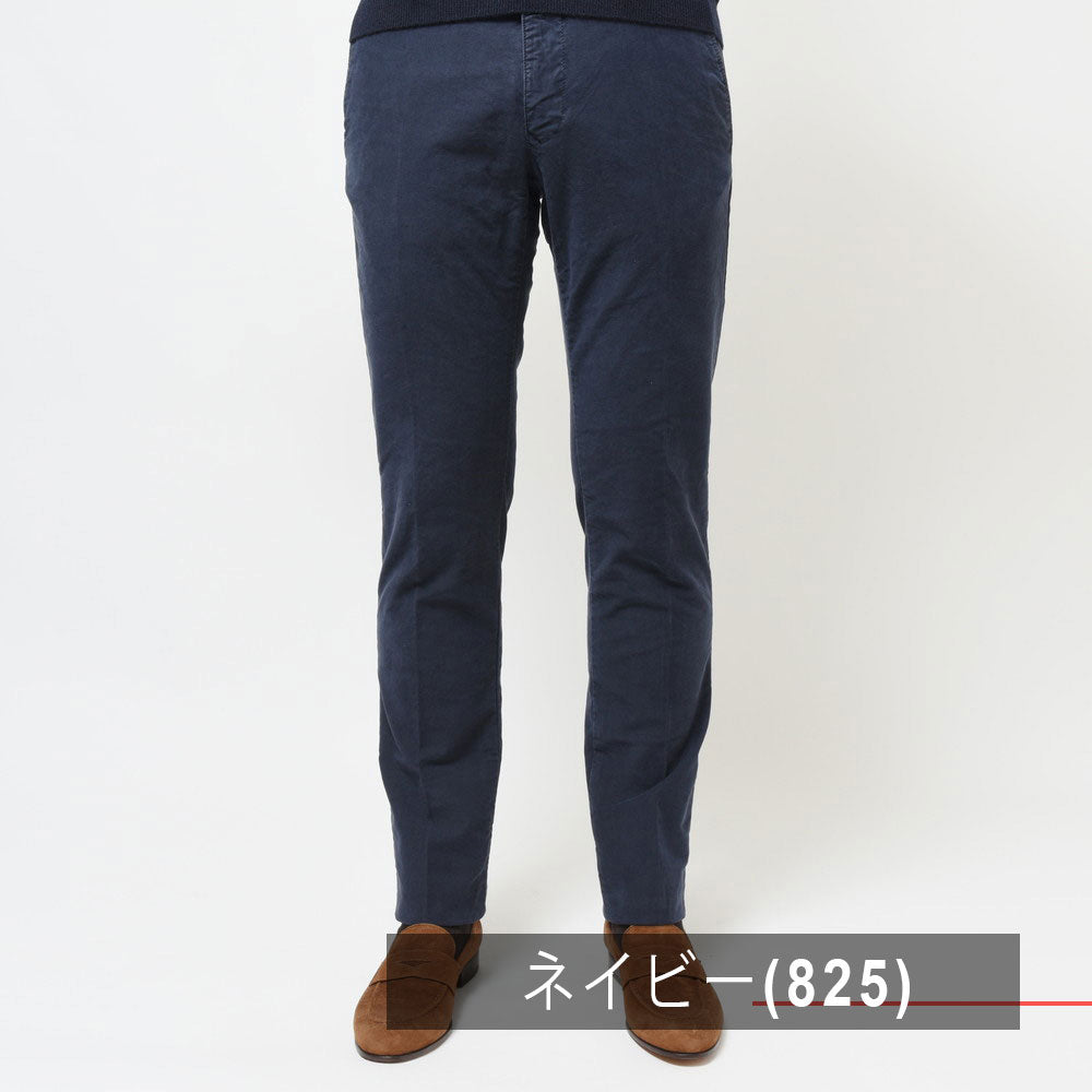 INCOTEX SLACKS(インコテックス スラックス) SLIM FIT ガーメントダイコットンストレッチギャバジンテーパードパンツ 17S100-4611D