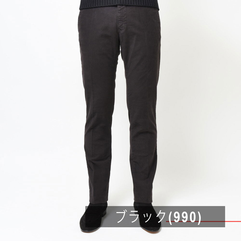 INCOTEX SLACKS(インコテックス スラックス) SLIM FIT ガーメントダイコットンストレッチギャバジンテーパードパンツ 17S100-4611D